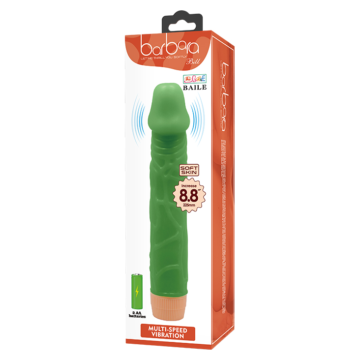 8.8″ Green Sparkle Dildo